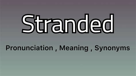 stranded synonym